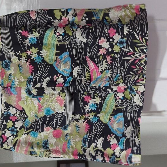 BEAUTIFUL ANNE CARSON 100% SILK ASIAN SKORT SIZE 12 - Picture 3 of 7